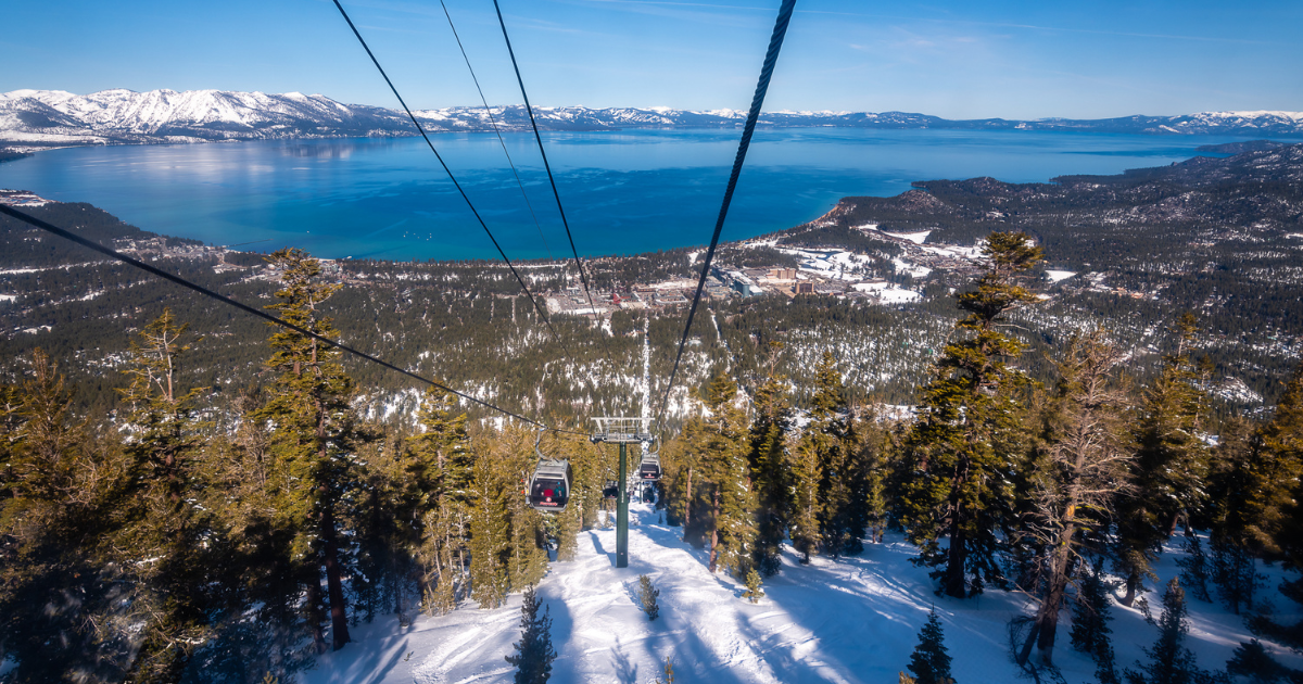 Winter lake tahoe