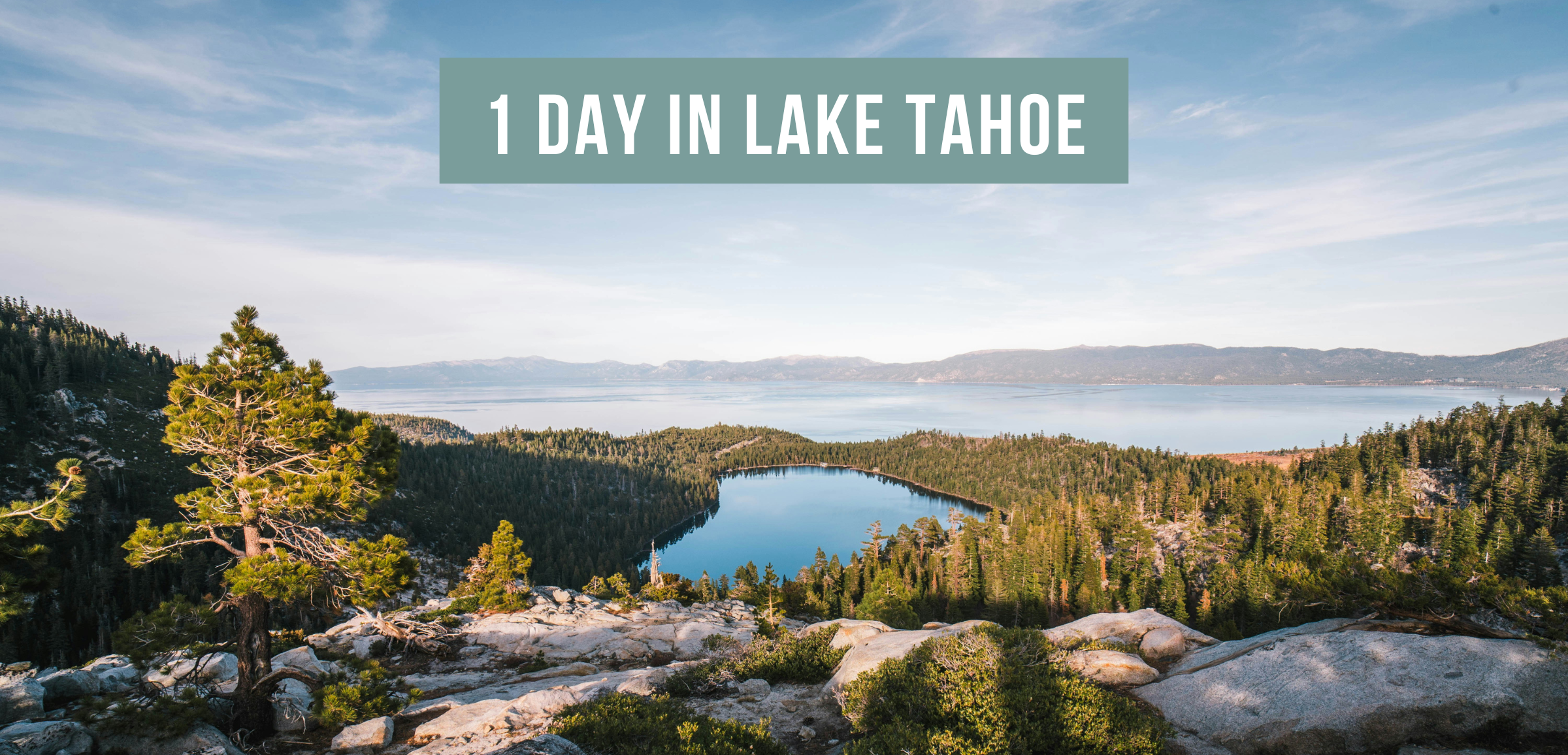 view of lake tahoe from above