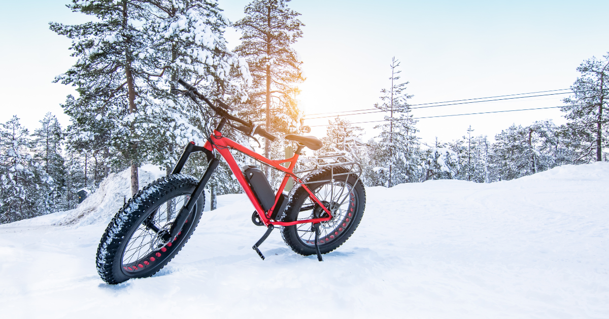 fat tire biking in winter