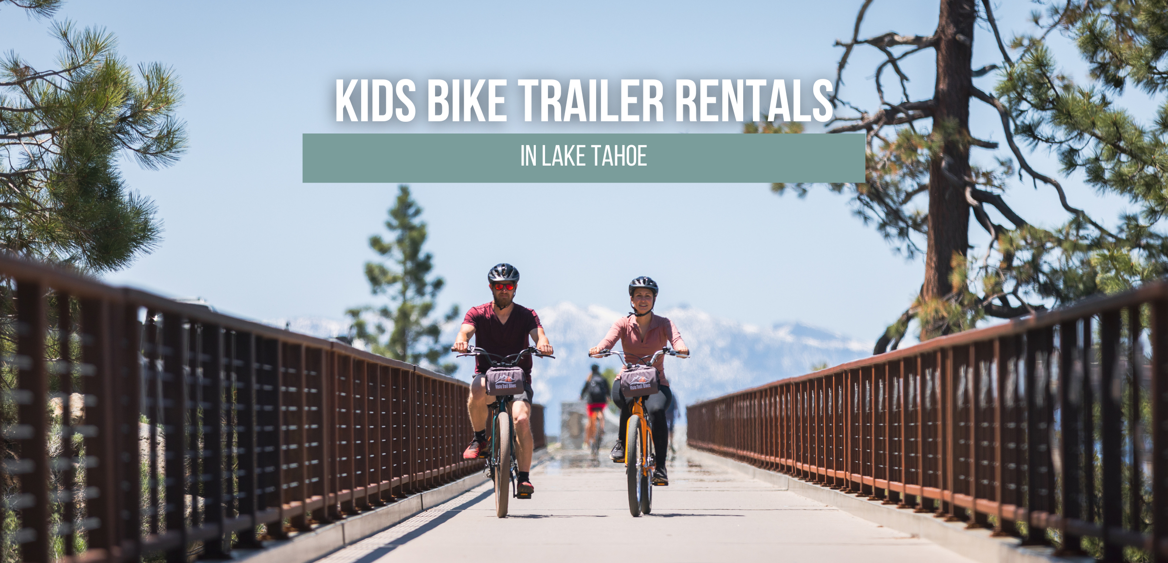two people biking in lake tahoe