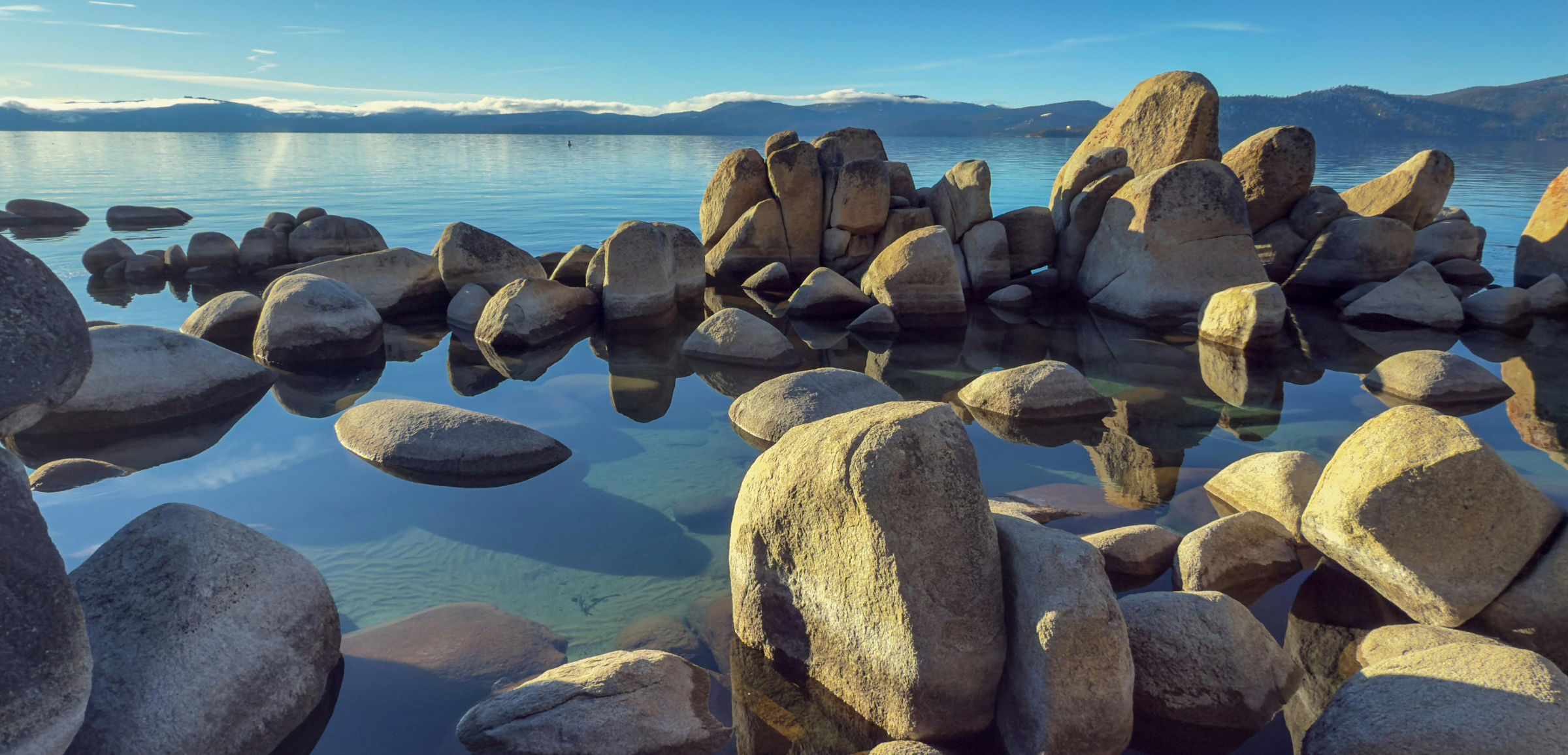 boulders in Lake Tahoe